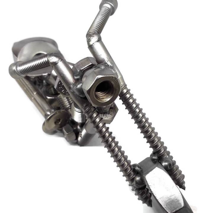 Metal Relic - Wholesale Decorative Tabletop Object - Metal Chopper Style Motorcycle6