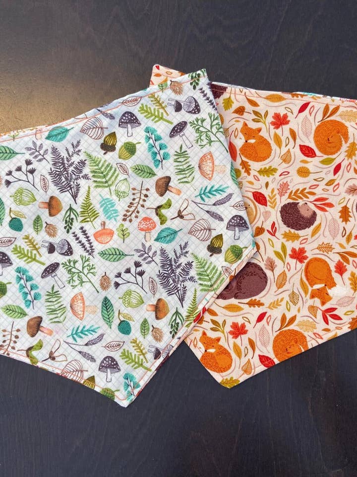 Nature D'Automne Vändbar Pet Bandana för wholesale av Bleu Malice