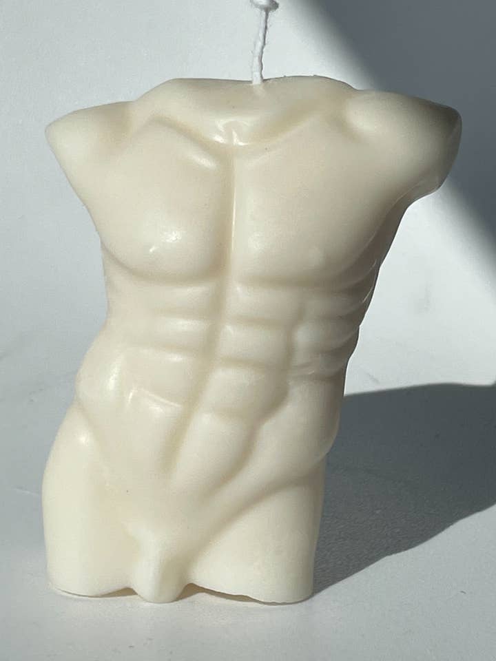 Male Body Candle | Soy Wax Decorative Candle | Aesthetic for wholesale by AARAM LUX