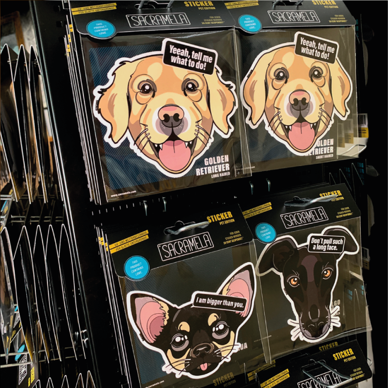 SACRAMELA - Vente Autocollant - Autocollant multicolore Galgo espagnol5