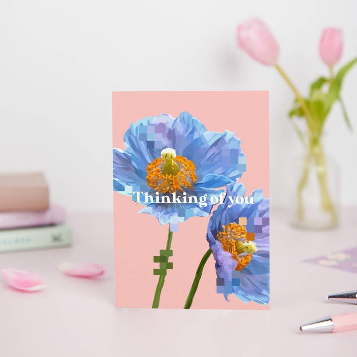 Carte « Je pense à toi » pour la vente par Saltflower Studio