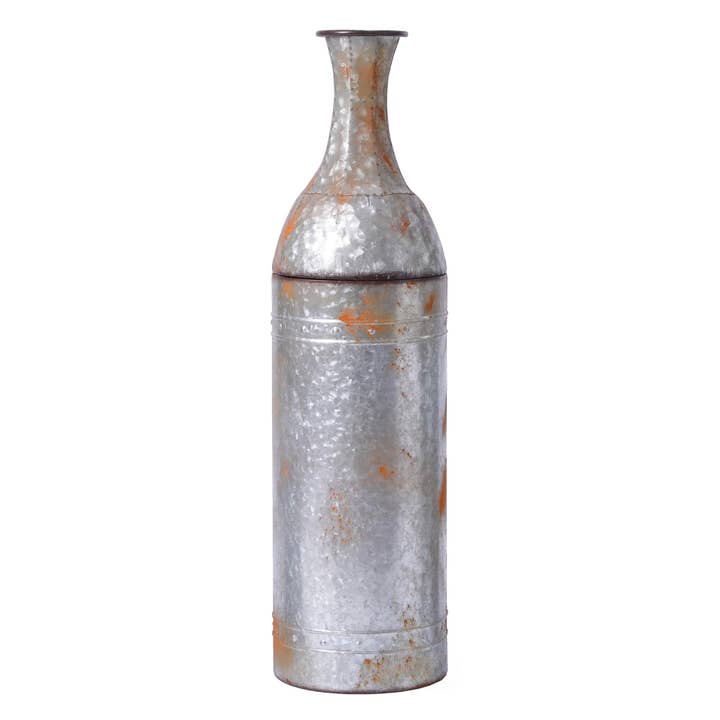 Quickway Imports - Wholesale Vase - Galvanized Metal Floor Vase Decoration7