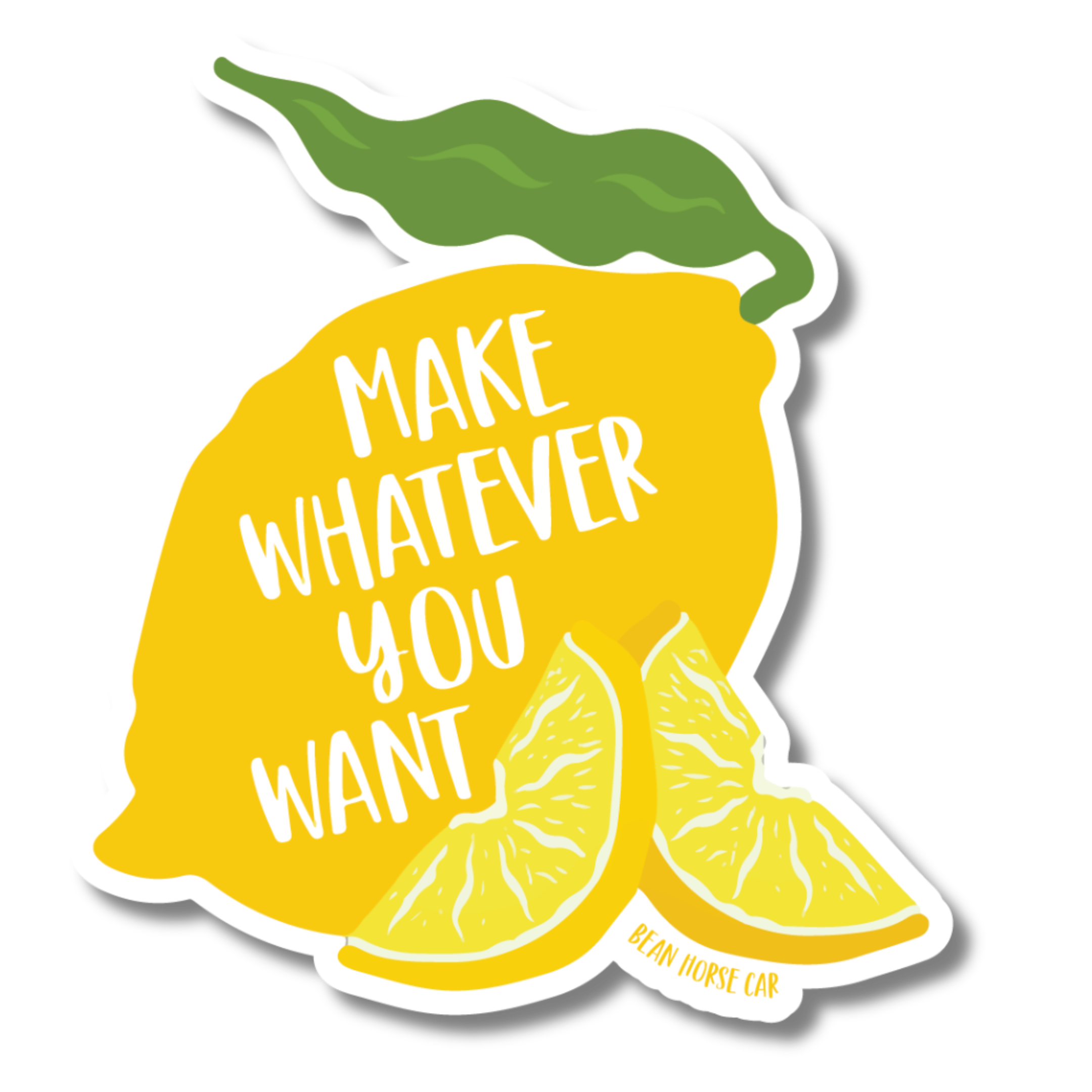 Bean Horse Car Designs - Wholesale Sticker - Make Whatever You Want Lemon Sticker1