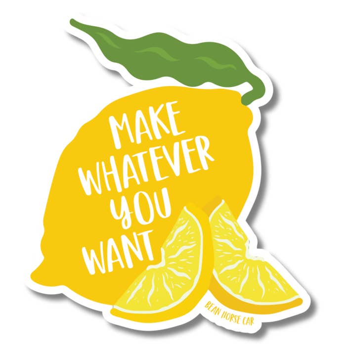 Bean Horse Car Designs - Wholesale Sticker - Make Whatever You Want Lemon Sticker1
