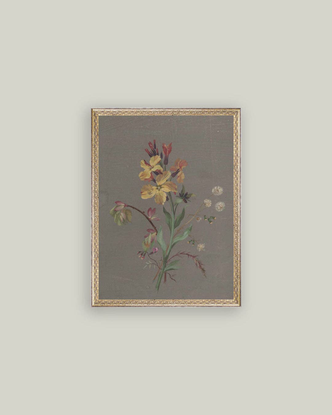 Petal Lane Home - Wholesale Wall art set - French Wildflowers Framed Antique Art2