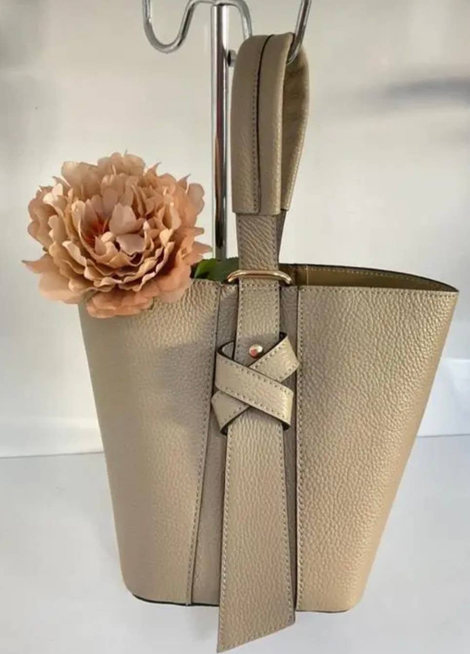 JIJOU CAPRI - Wholesale Top Handle Bag - Women's - STBIBI Leather Bucket Bag & Pouch JIJOU CAPRI11