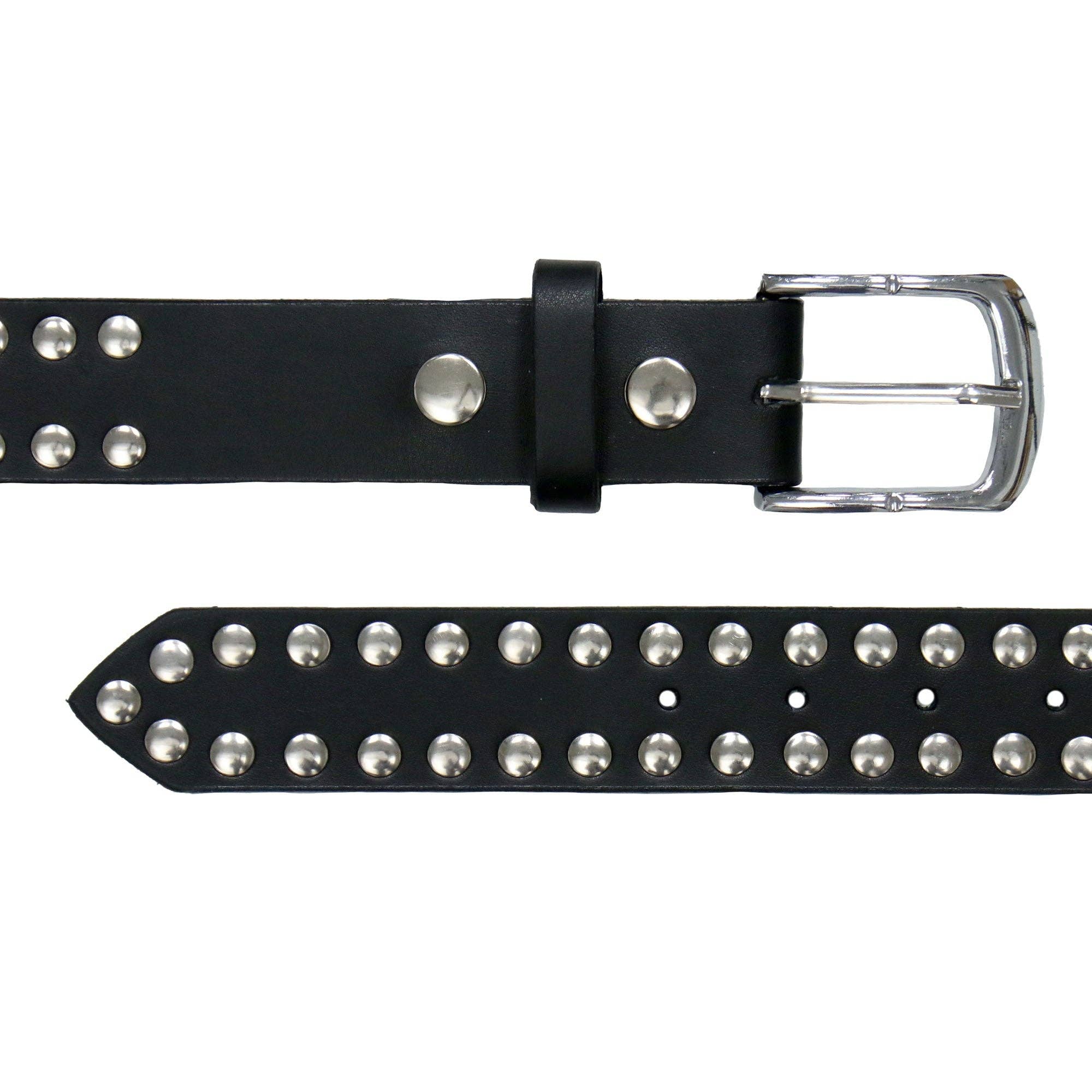 BLACK Hot Leathers Leather Belt with Studs BLA1013 for wholesale on Faire2