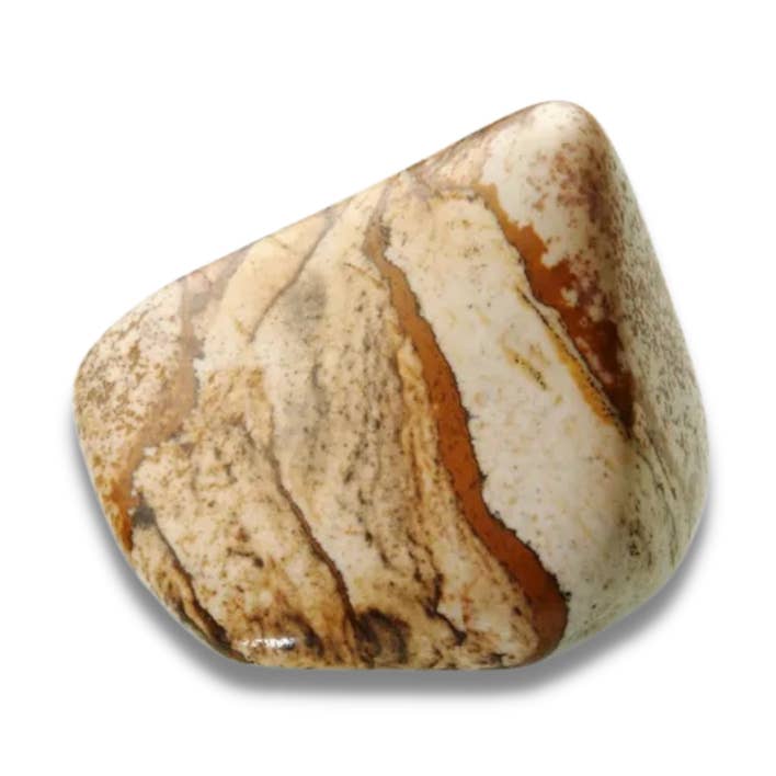 “Love of the Earth” Rolled Stone in Jasper Landscape for wholesale by KARMA YOGA SHOP