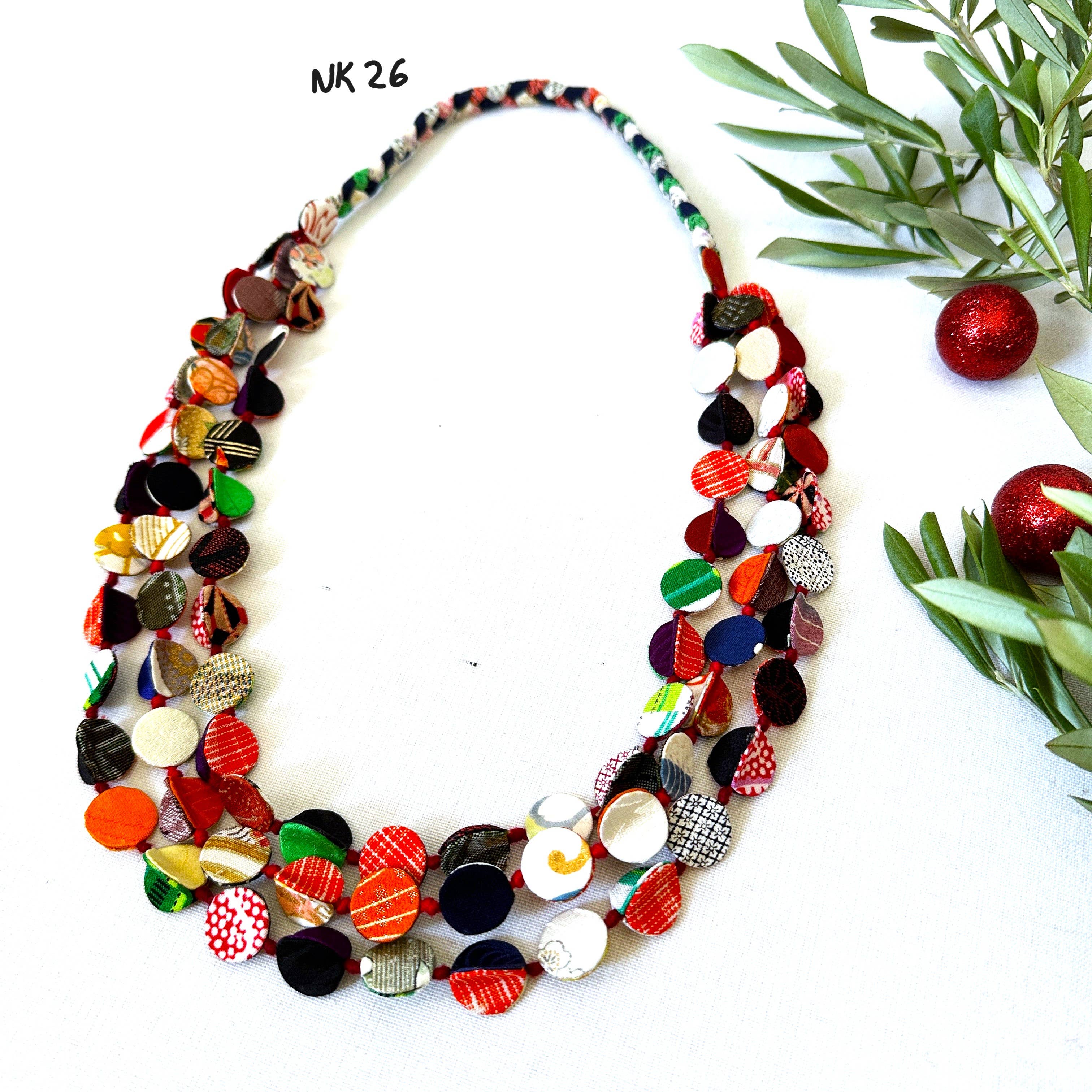 Sophie Silks - Vente Colliers plastrons - Collier kimono en corde à trois brins20