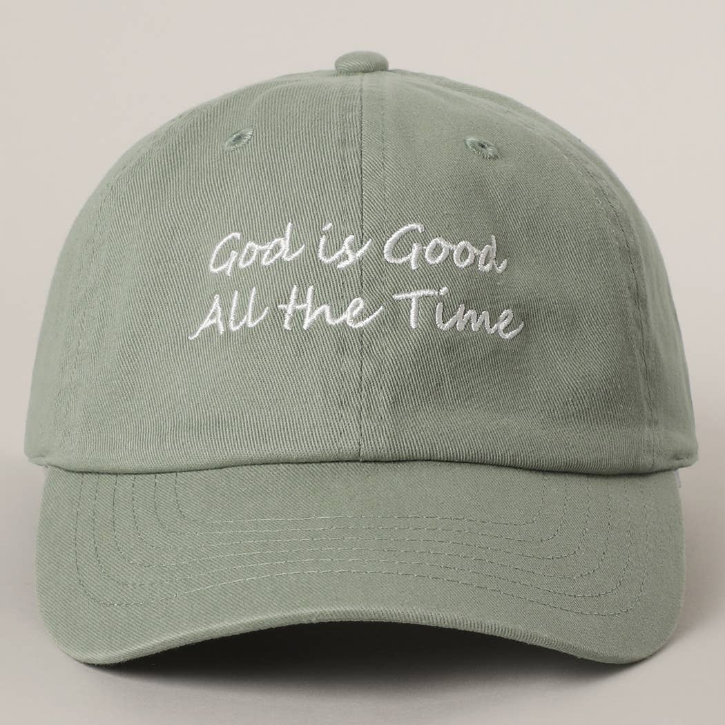 Fashion City - Wholesale Baseball Cap - Women's - God is Good All The Time Embroidery Baseball Cap1