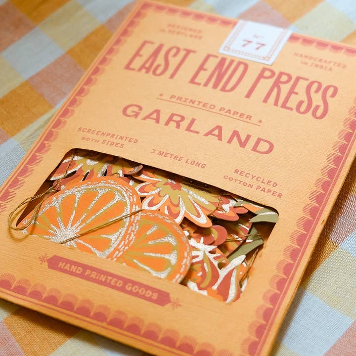 East End Press - Vendita all'ingrosso Bandierine/Ghirlande - Ghirlanda Cucita di Fiori d'Autunno11