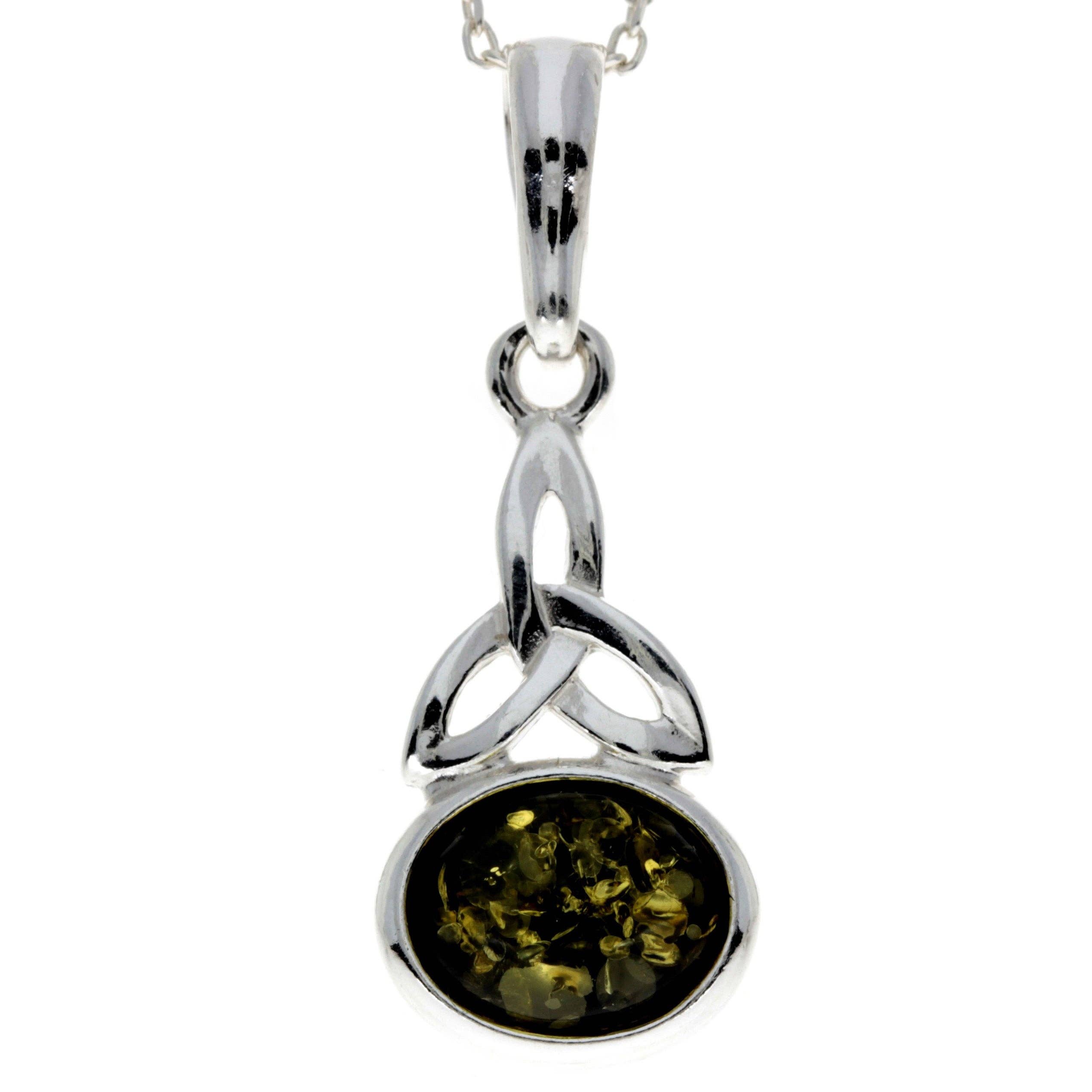 SilverAmber Jewellery - Venta al por mayor Abalorios/colgantes individuales - Colgante celta de plata de ley 925 y ámbar báltico, 18334