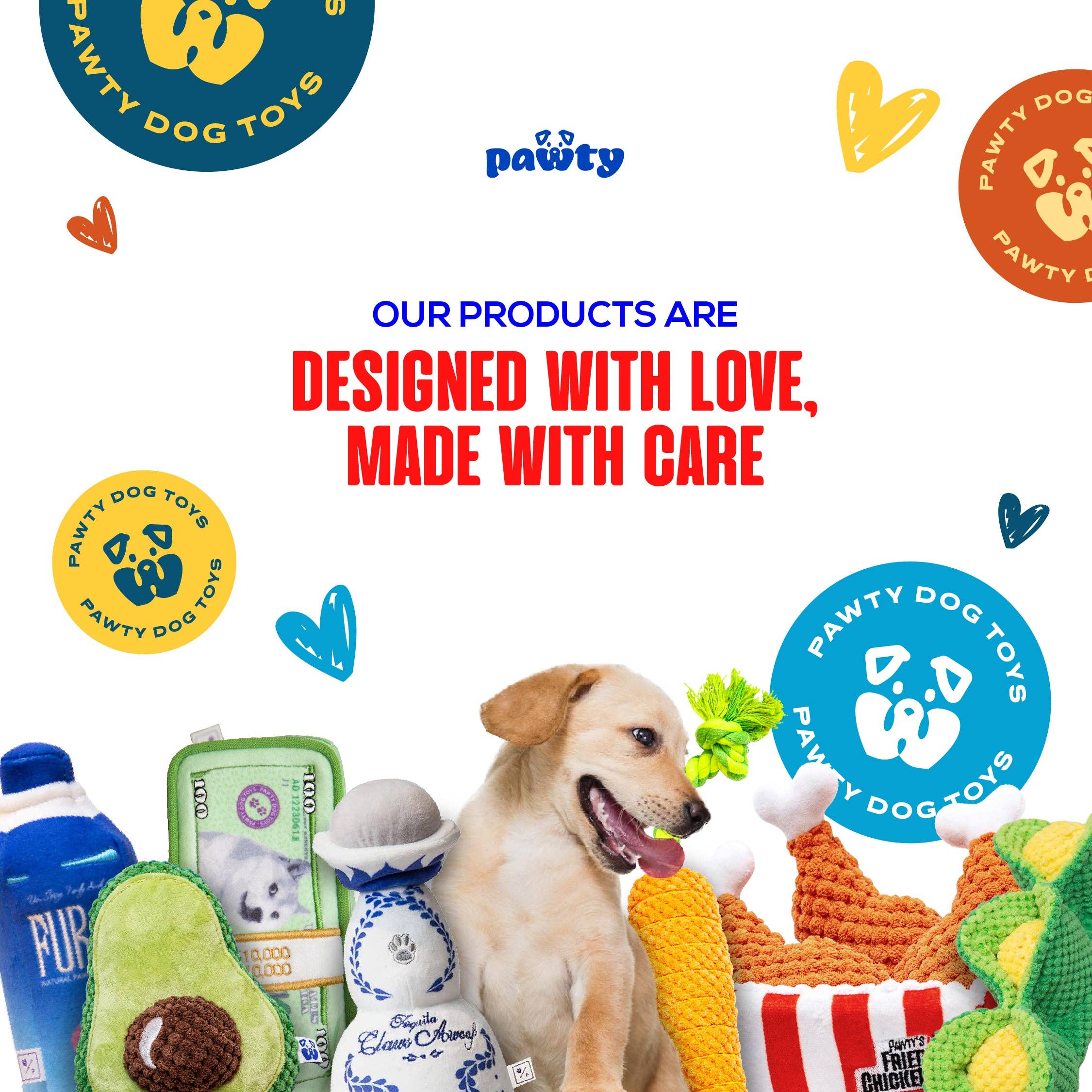 PAWTY Dog Toys - Vendita all'ingrosso Peluche - Cani - GIOCATTOLO PER CANI DONALD6