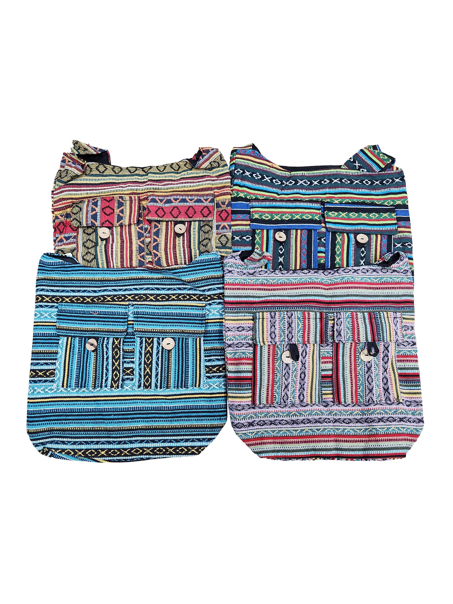 Diverse kleuren UITVERKOOP Crossbody Gheri Katoenen Tas Boho voor groothandel op Faire1