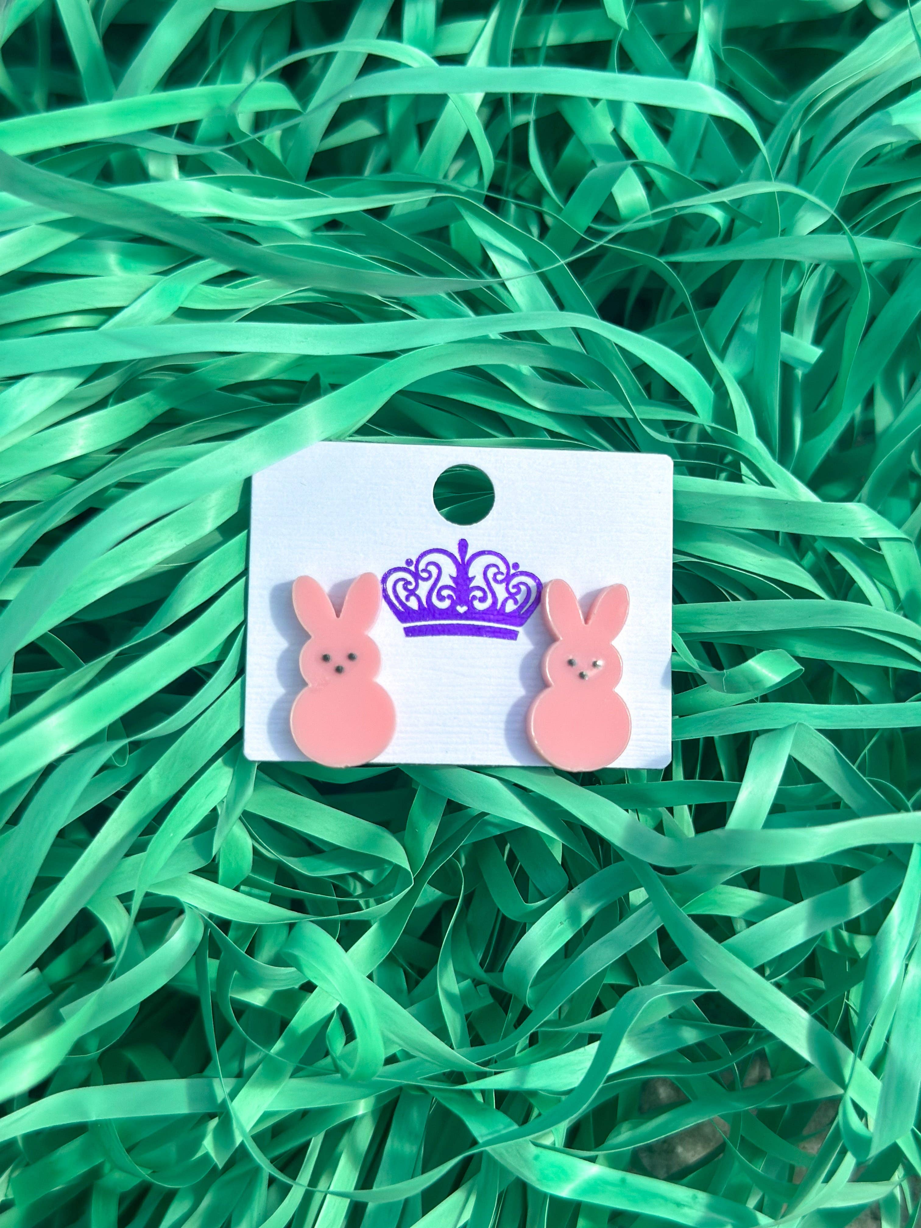Harris Girls & Co. – wholesale Stud/post earrings – Easter Bunny Ears Studs "Pink"