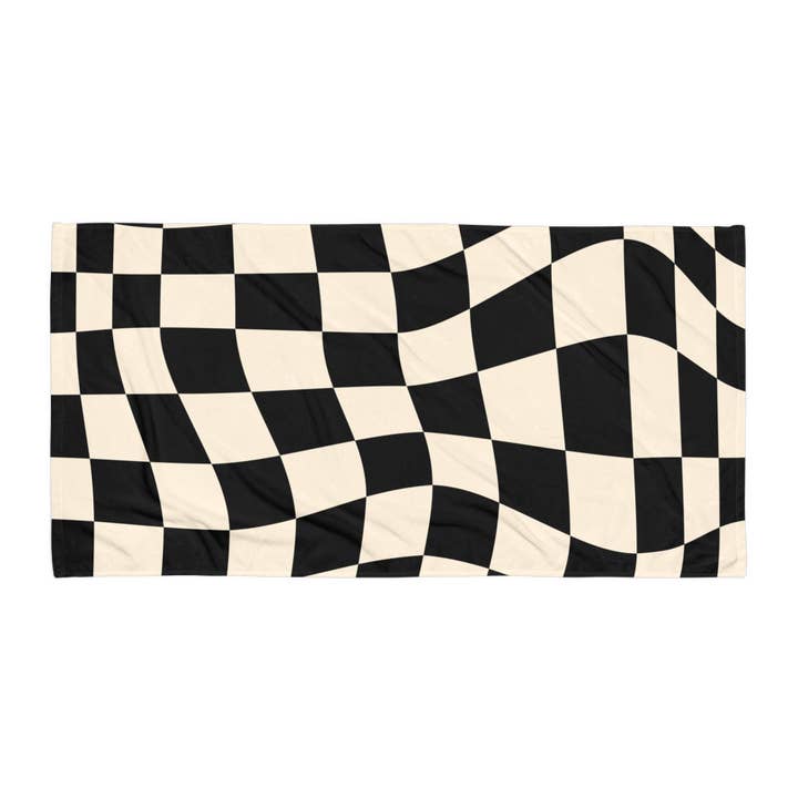 Retro Checkered Towel and other Purchase Wholesale black beach towels. Free Returns & Net 60 Terms on Faire trending on Faire.