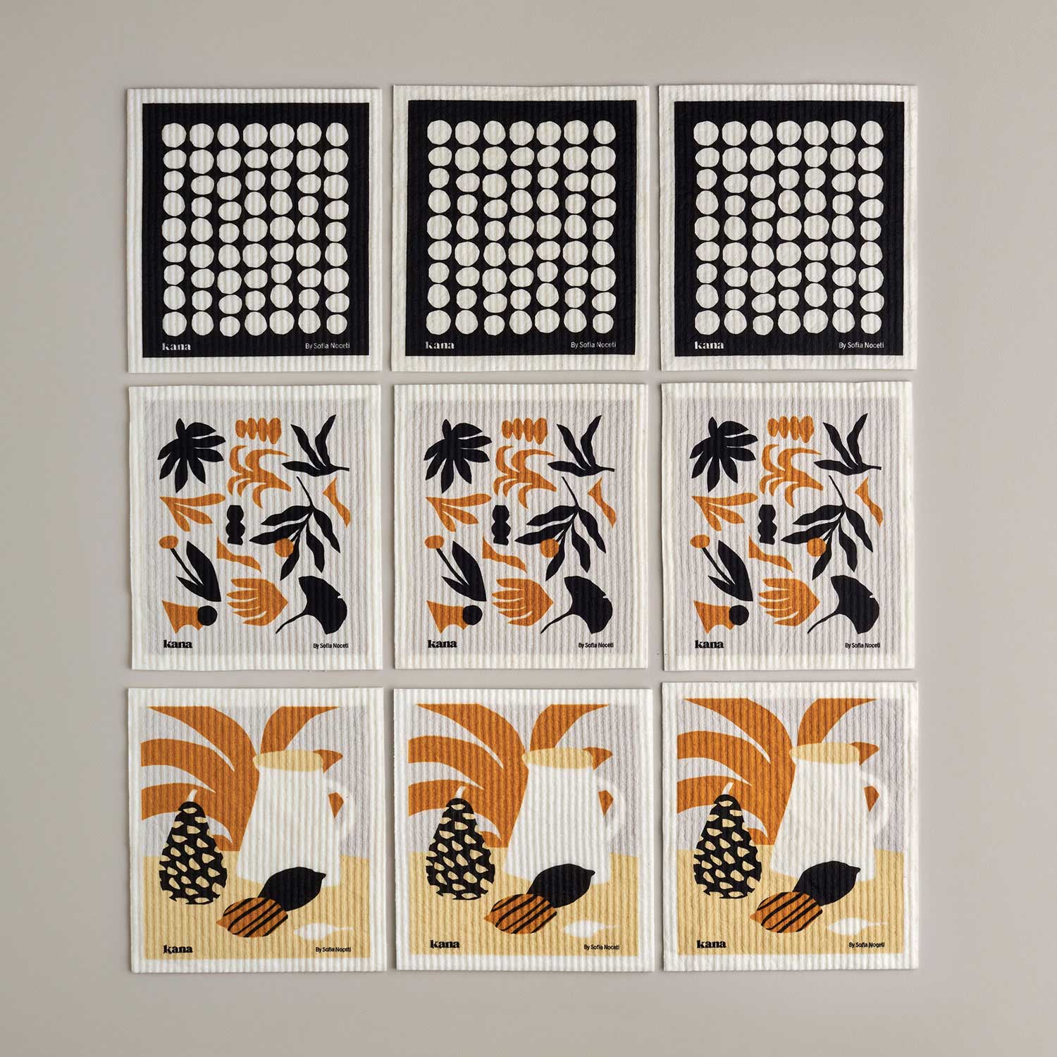 Kana - Wholesale Dishcloth - Kana Swedish Dishcloths | Set of 9 - Design by Sofia Noceti5
