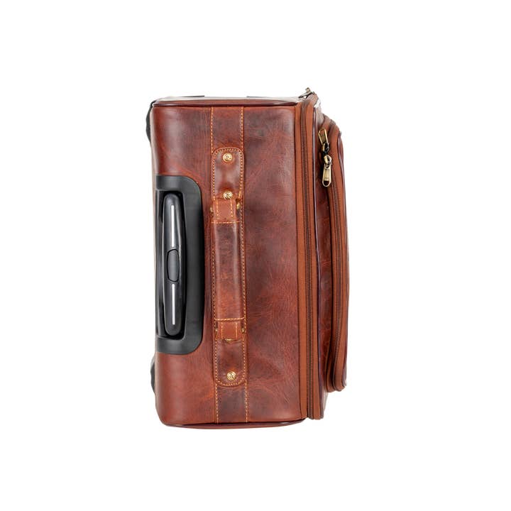 Greenwood Leather AU - Wholesale Luggage - Leather Pilot Business Trolly Bag - SAN4