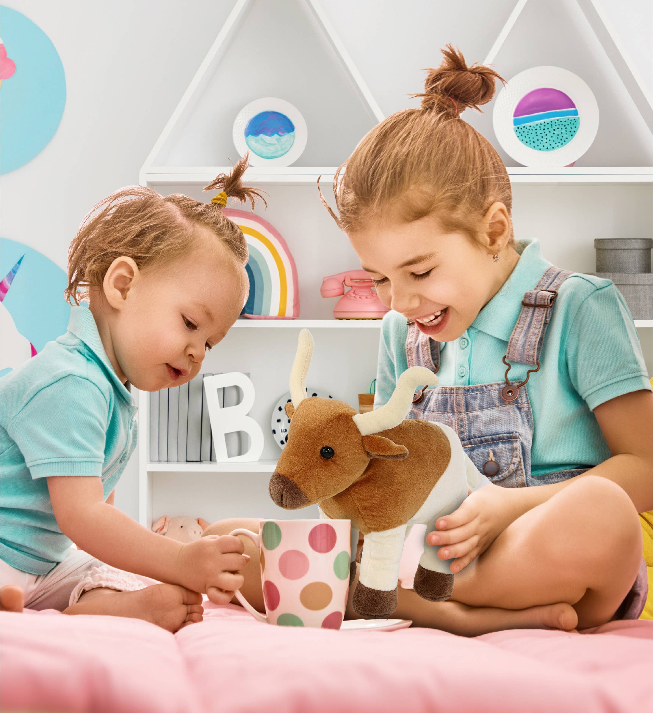 Cota Global - Wholesale Stuffed/Plush Toy - Kids & Baby - Plush - Standing Longhorn 7"4