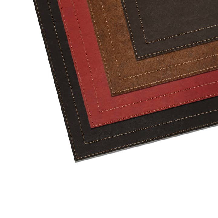 DAVANTI - Wholesale Placemat - Placemats Classic Luxe Faux Leather & Copper