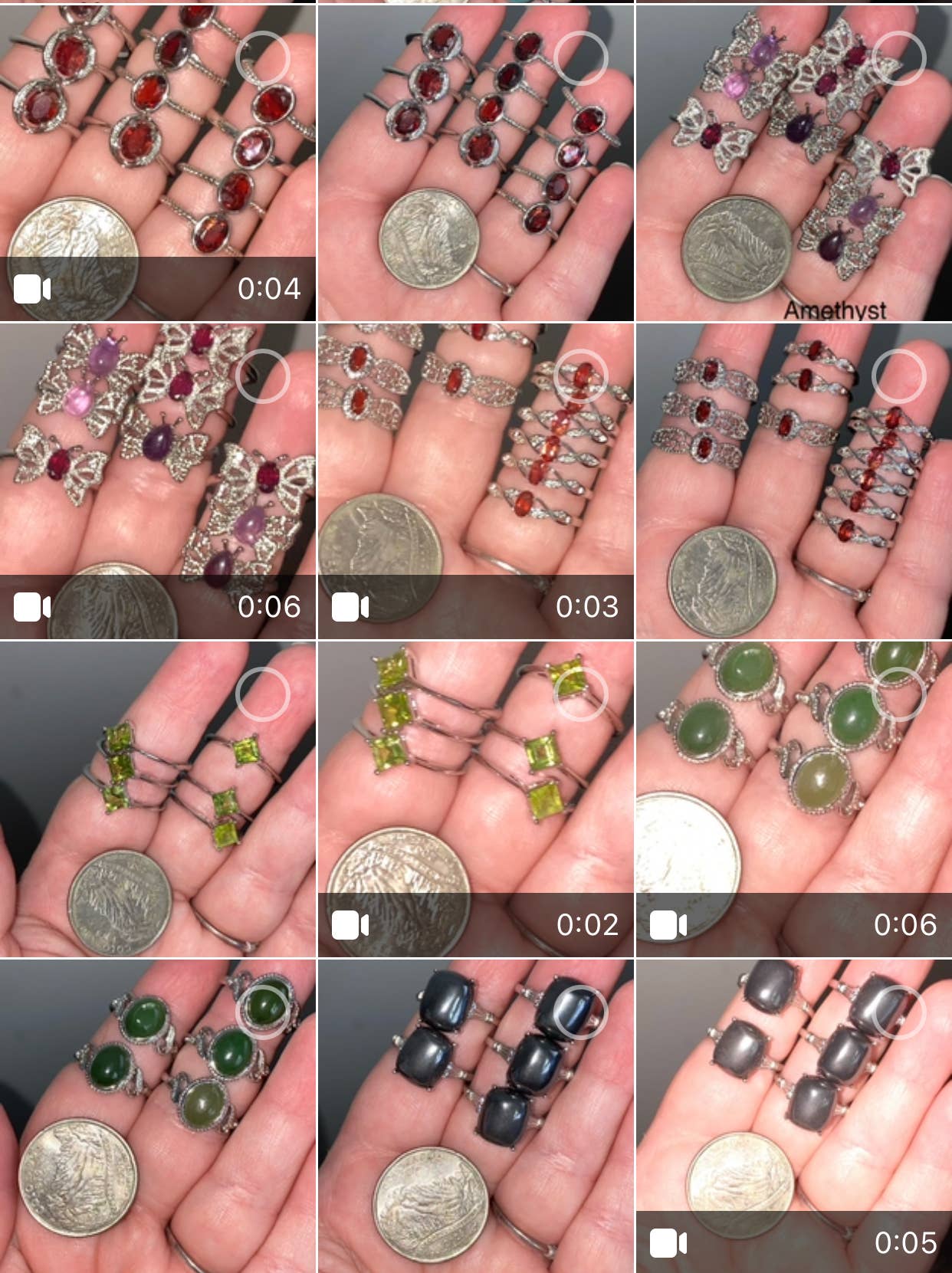 Moon River Designs - Wholesale Jewelry Set - Silver Plated Adjustable Rings Assorted Rings Bulk Lot2