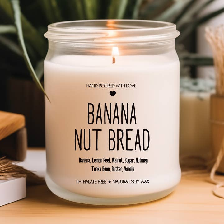 Banannøddebrød Duftende sojalys - Bananduftende stearinlys for engroshandel hos Be The Light Candle Co.