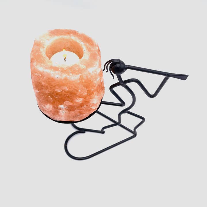 Page Imports - Wholesale Candle Holder - Natural Salt Votive Candle Holder with Bugler Stand1