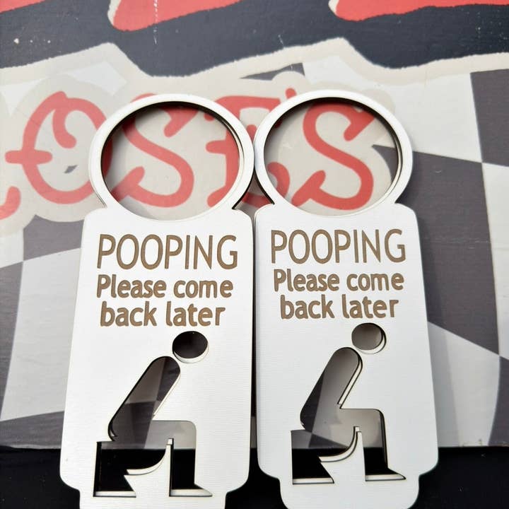 Pooping door knob hanger for wholesale by Rebel Roses