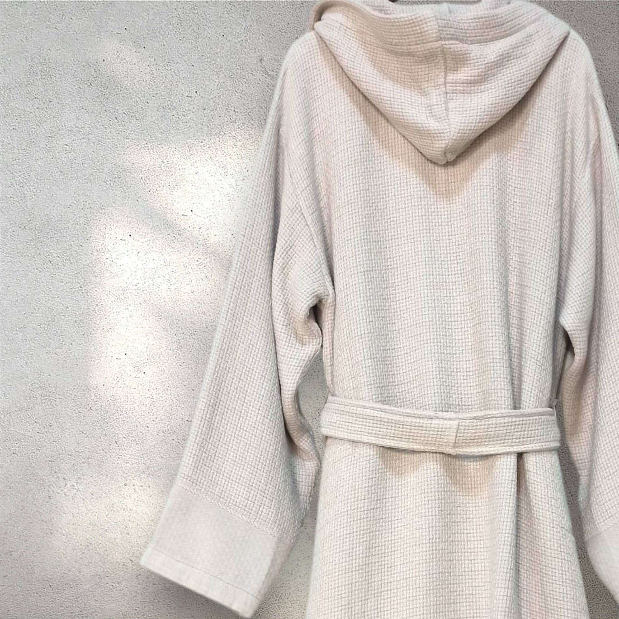 Kikoya - Wholesale Robe - Women's - Stonewash Bathrobe Turkish Cotton LightWeight Hood Quick-dry4