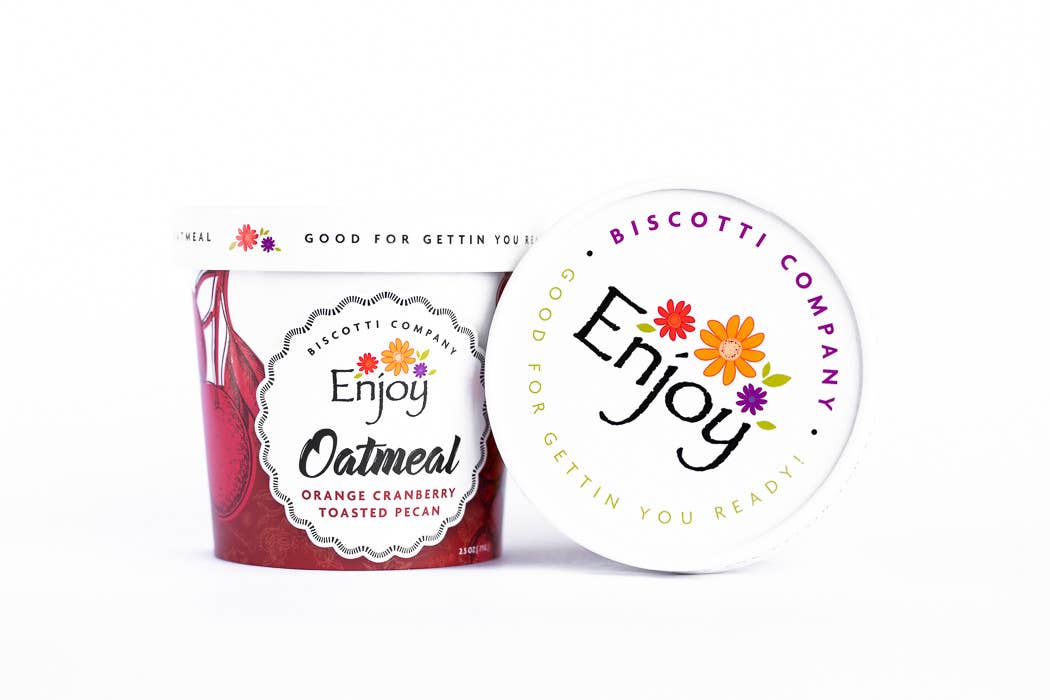 Enjoy Biscotti Company – Engroshandel Havre – Havregrynsbægre - Blandet kasse med 105