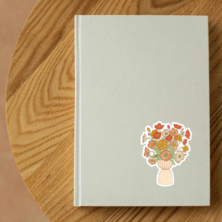 Poppies Sticker for wholesale by Keepsake Studio