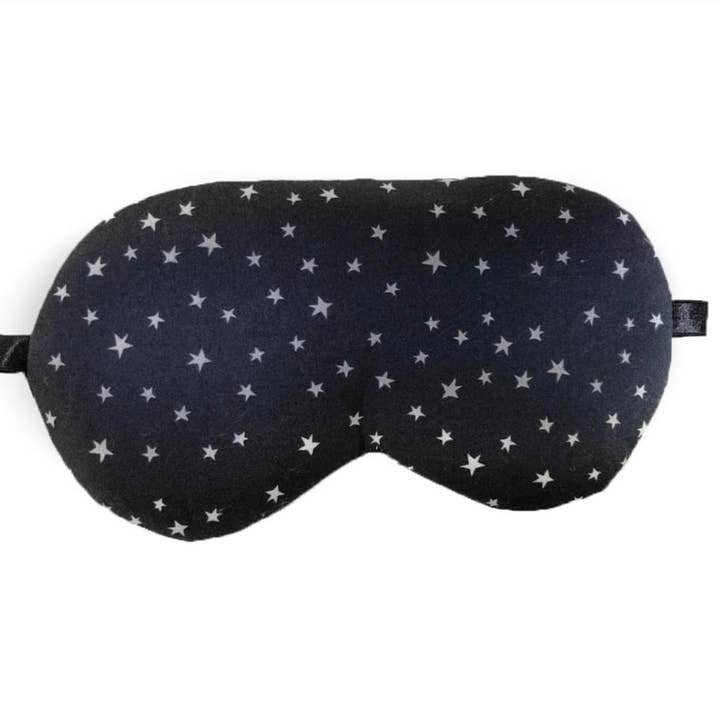Black Mini Stars - weighted Crystal Sleep Mask for wholesale by Sleep Crystals