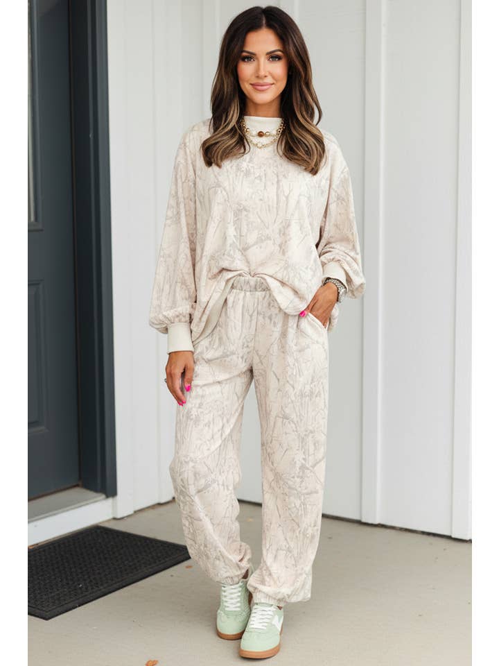 LA Society - Wholesale Sweatshirt - Women's - LAS Western Camo Mock Neck Baggy Sweatshirt (S-XL)8