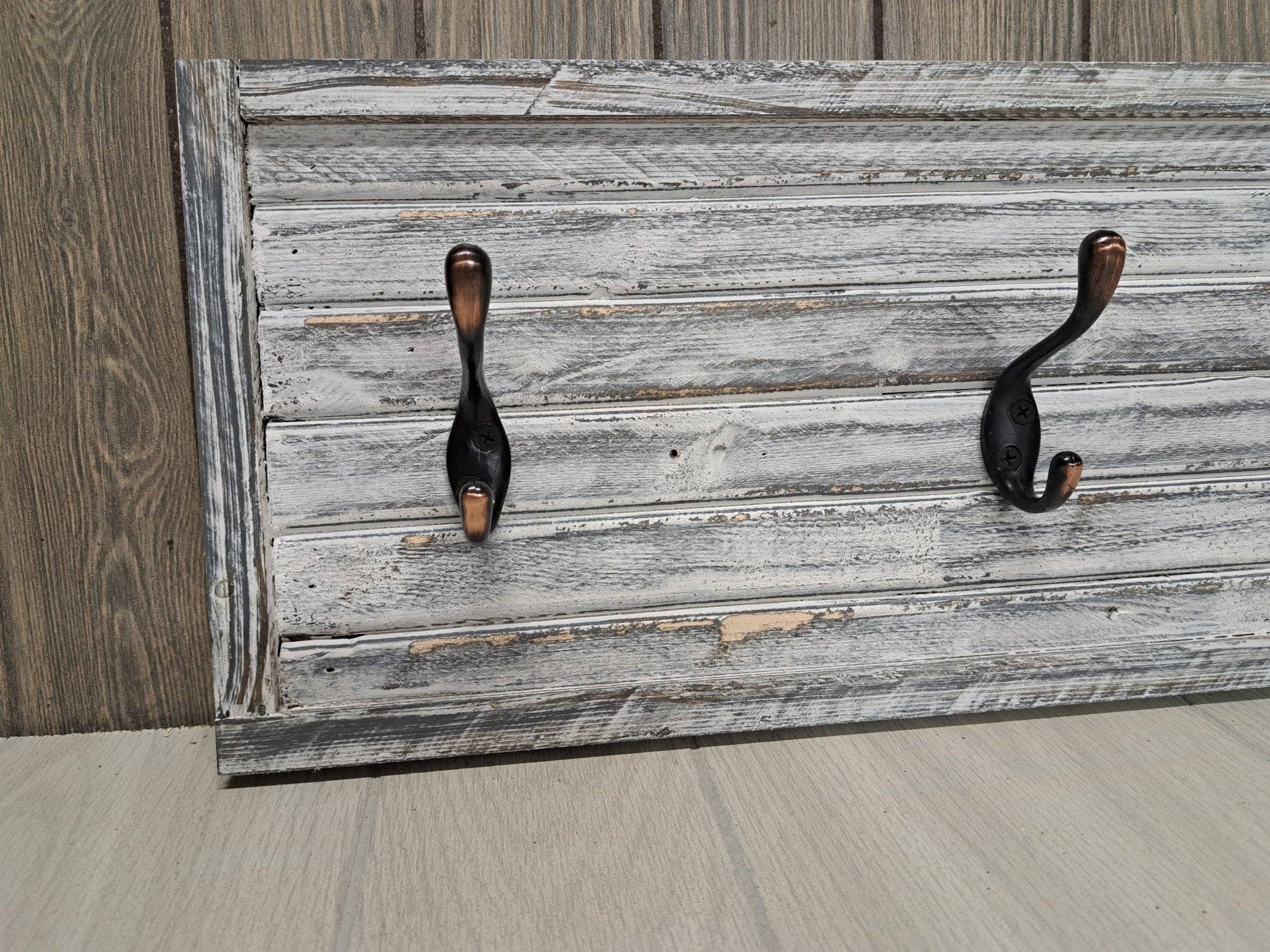 Rustic Brook Farm - Wholesale Coat Rack - Rustic Farmhouse Style Wooden Coat Rack - Weathered White11
