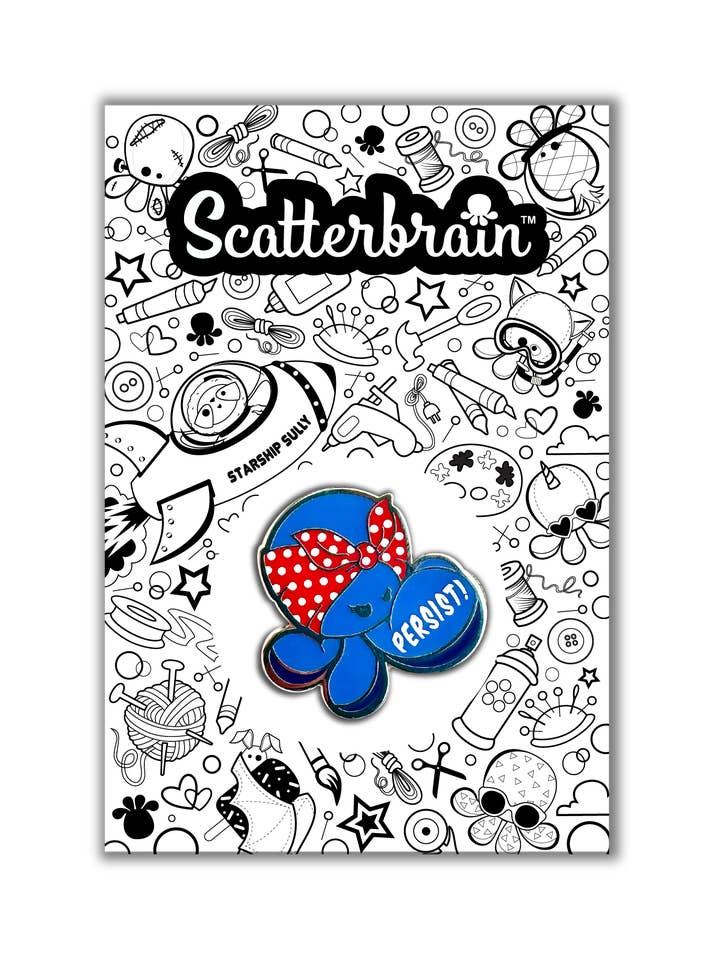 Rosie the Riveter Enamel Pin for wholesale by Scatterbrain