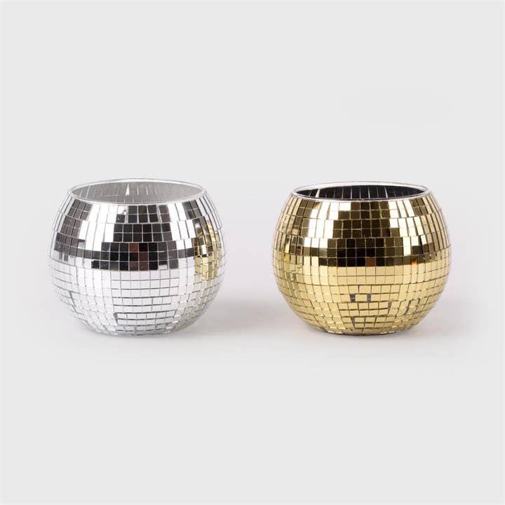 Truu Design - Wholesale Candle Holder - Mirrored Candle Holder, 2/cGlass, 4"Dx3.15"H