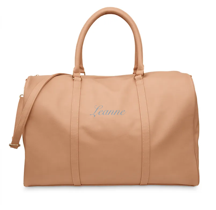 Weddingstar Inc. - Wholesale Duffel- en weekendtas - Dames - Weekenderreistas van imitatieleer voor dames - lichtbruin9