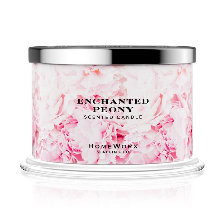 Enchanted Peony 4-wick Candle for wholesale by HomeWorx by Slatkin + Co.