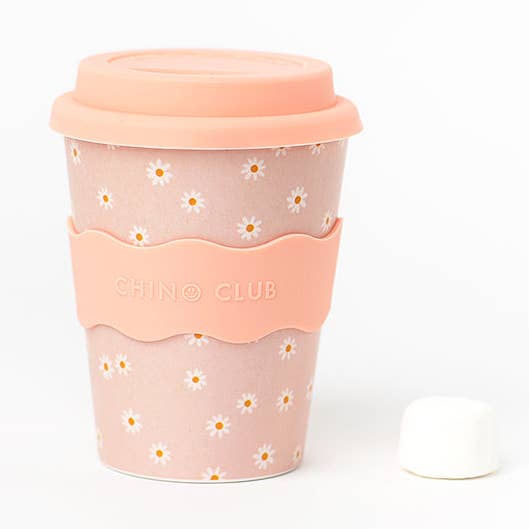 Chino Club - Wholesale Drinking glass/cup - Pink Daisy Adult Cup 12 oz0