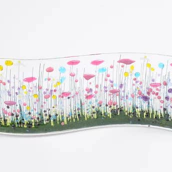 Vidro fundido feito à mão - Wildflower Wave por atacado de Pam Peters Designs