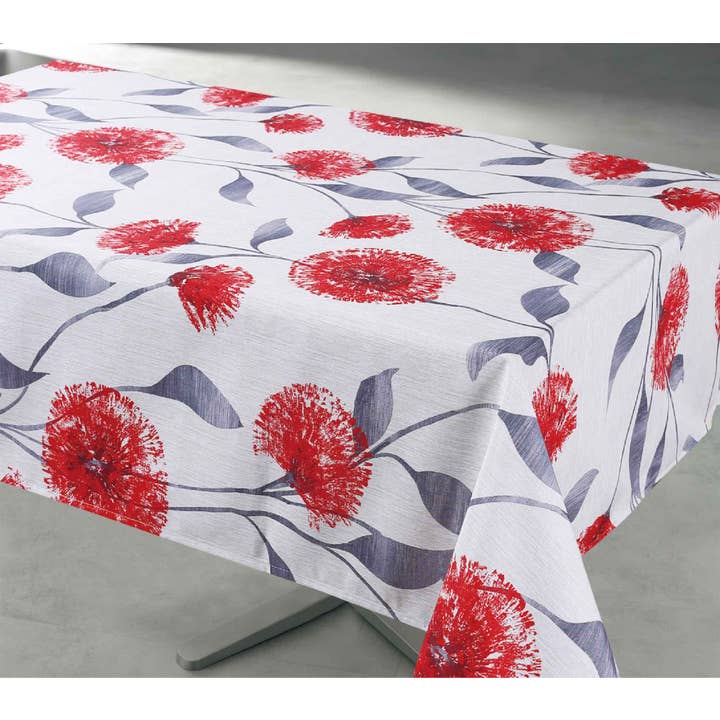 Dandy - Red - 100% Polyester Tablecloth for wholesale by Texstyles Deco Inc.