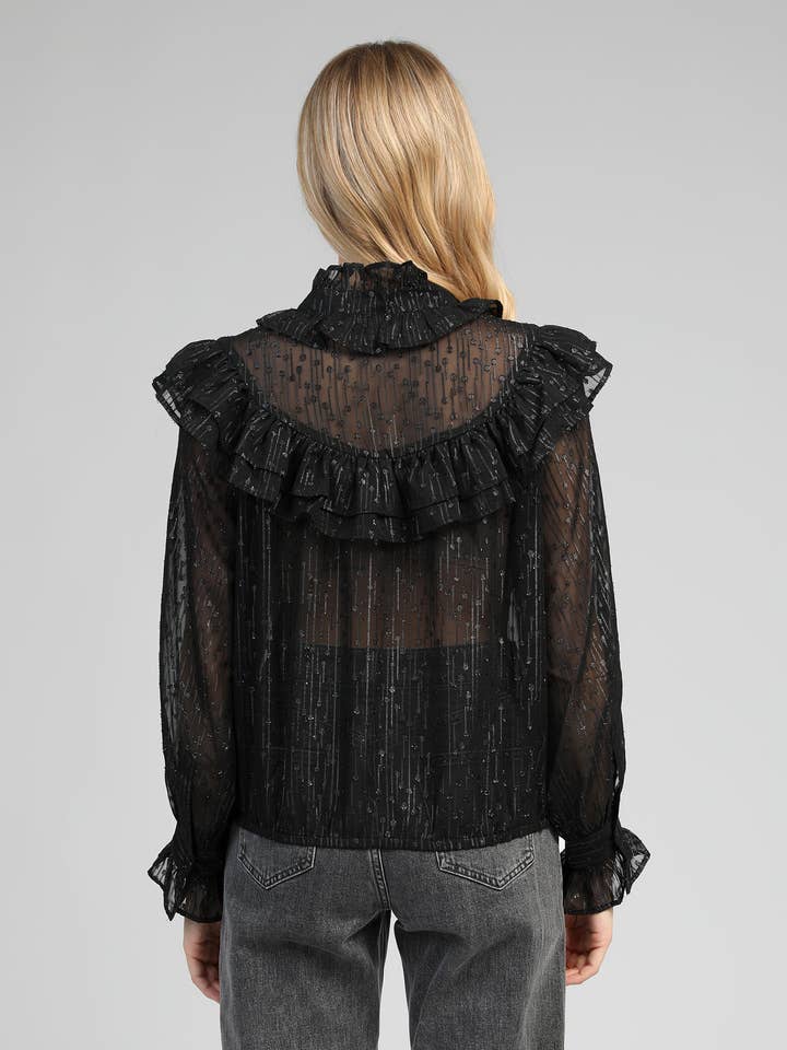 An'ge - Wholesale Blouse - Women's - SWINY black BLOUSE4