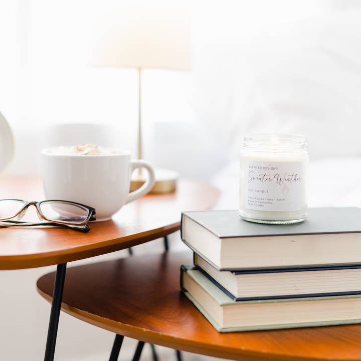 Scented Designs Candle Co - Wholesale Jar/Filled Candle - Sweater Weather Soy Candle - 7oz Signature Jar2