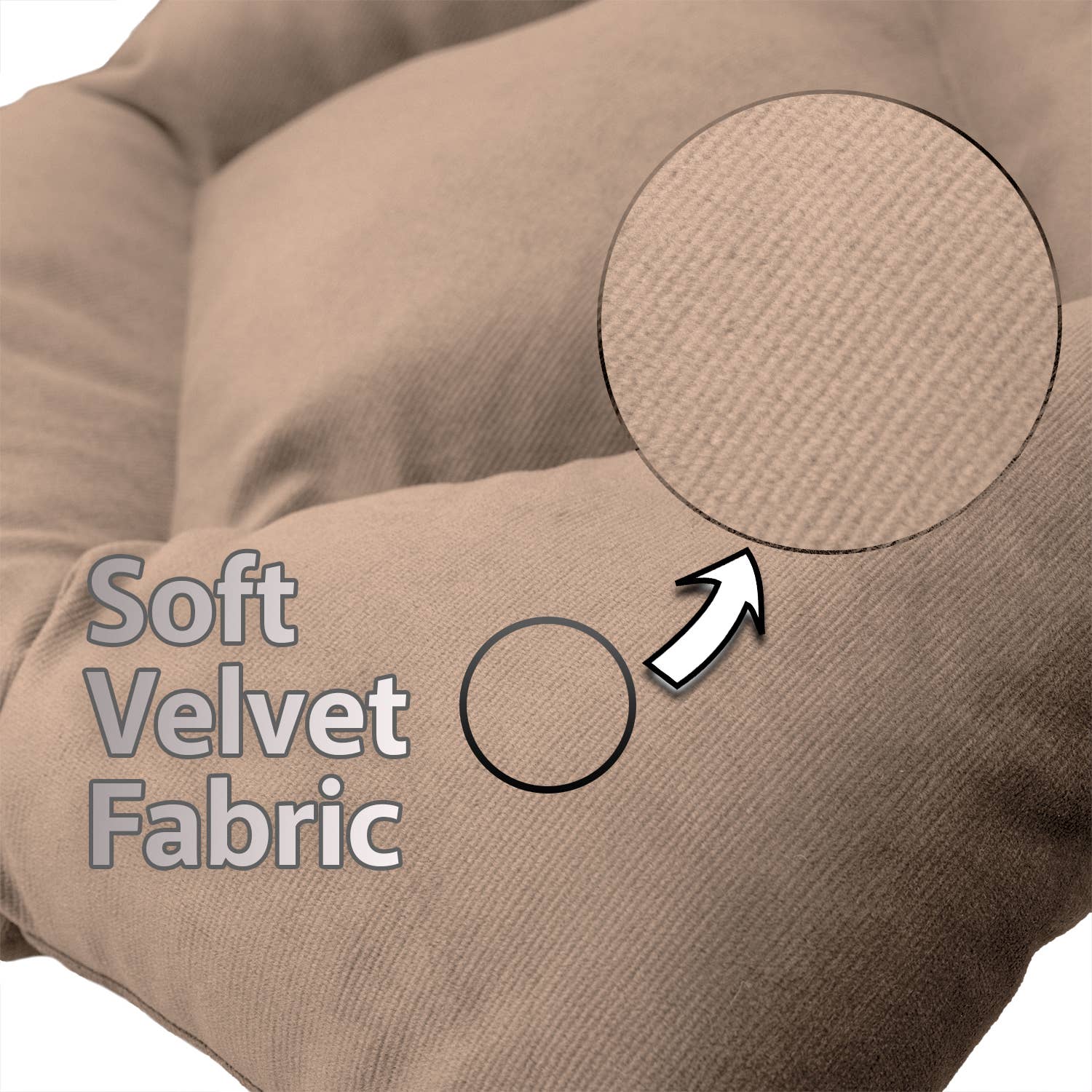 CASASRO - Venta al por mayor Cojines para sillas - CASASRO® Cojines para sillas de comedor | Juego de 4 de 40x40 cm | Tela de terciopelo suave lavable en 9 colores | Cojines con lazos para sujetar14