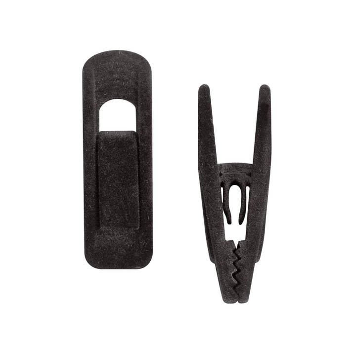 Store Supply Warehouse - Wholesale Clothes Hangers - Hanger Clips | Black | Velvet
