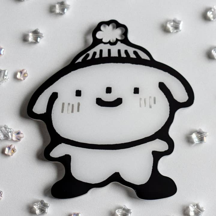 Beanie Dog Coaster for wholesale by Lycheemeadow