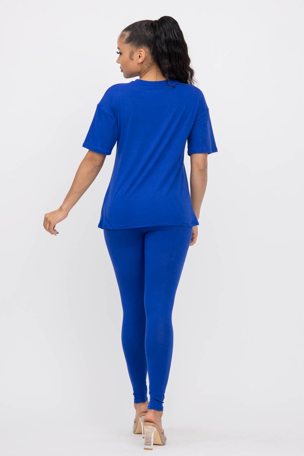 Julia by LoveJ - Wholesale Top & Pant Set (NOT Loungewear) - Women's - Plus Size Brushed Dty Round Neck Top Leggings Set16