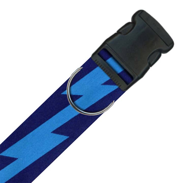 Collare per cani Lightning Bolt Blu e Turchese per la vendita all'ingrosso da parte di Souldier