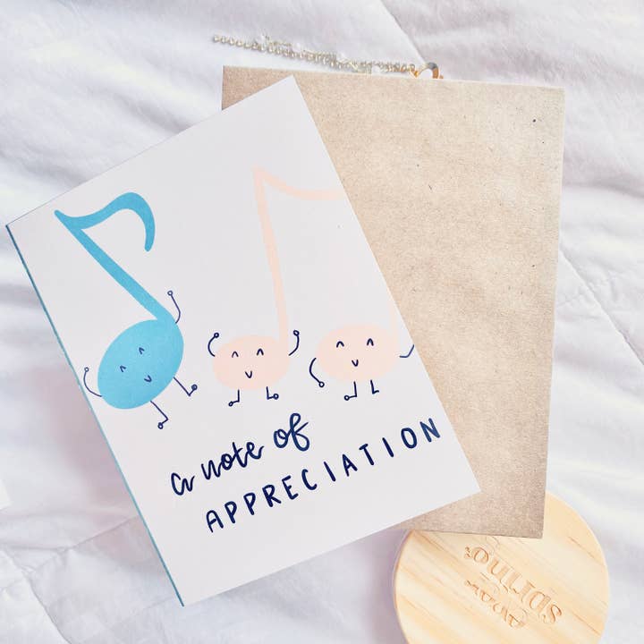 En anteckning om uppskattning - Tack Kort för wholesale av Milky & Co. Studios