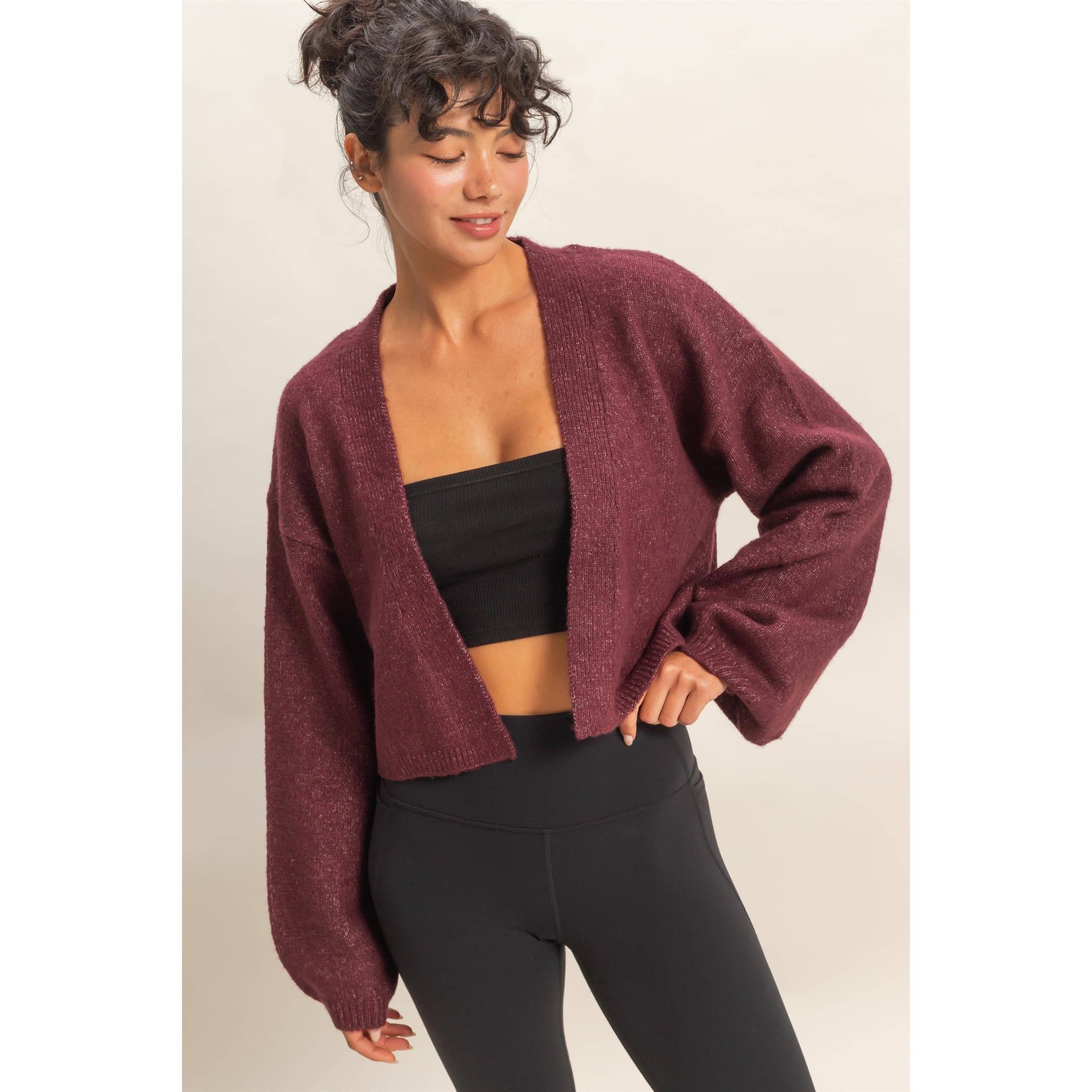 Double Zero - Vendita all'ingrosso Cardigan - Donna - Maglione cardigan aperto sul davanti2